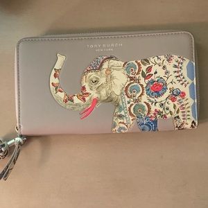 Tory Burch Elephant Zip Continental Wallet